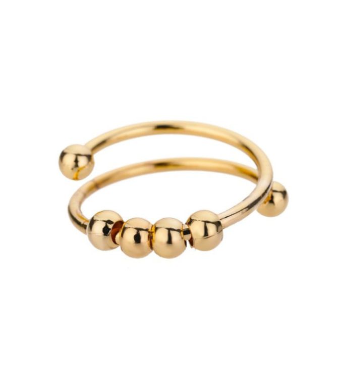 Anillo dorado antiestres