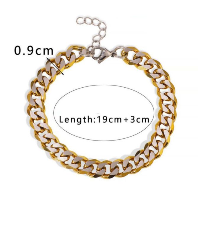 Brazalete bicolor eslabones