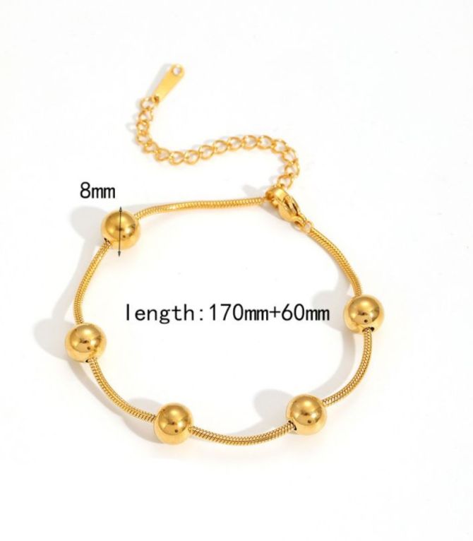 Brazalete round bead