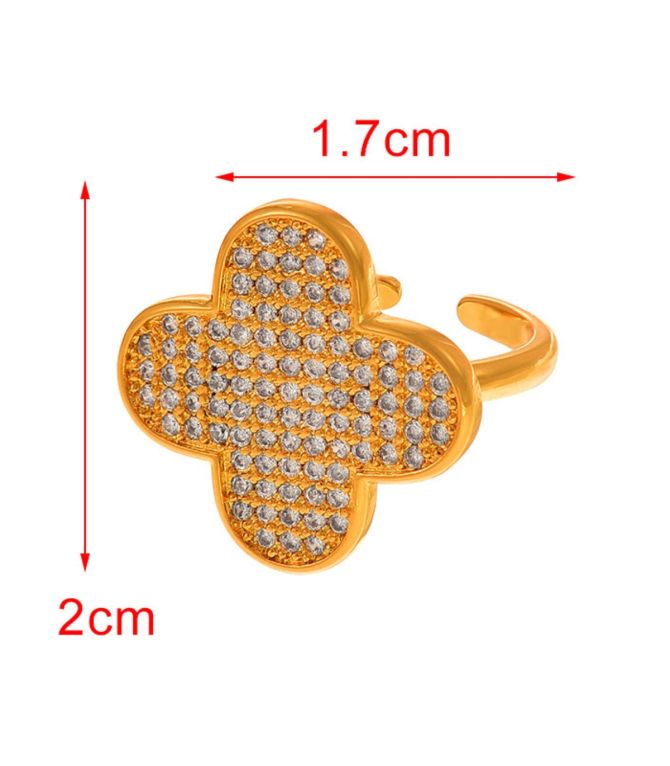 Anillo gold clover