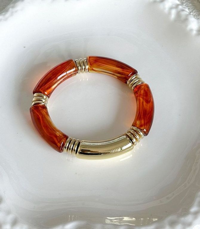 Brazalete transparent brown