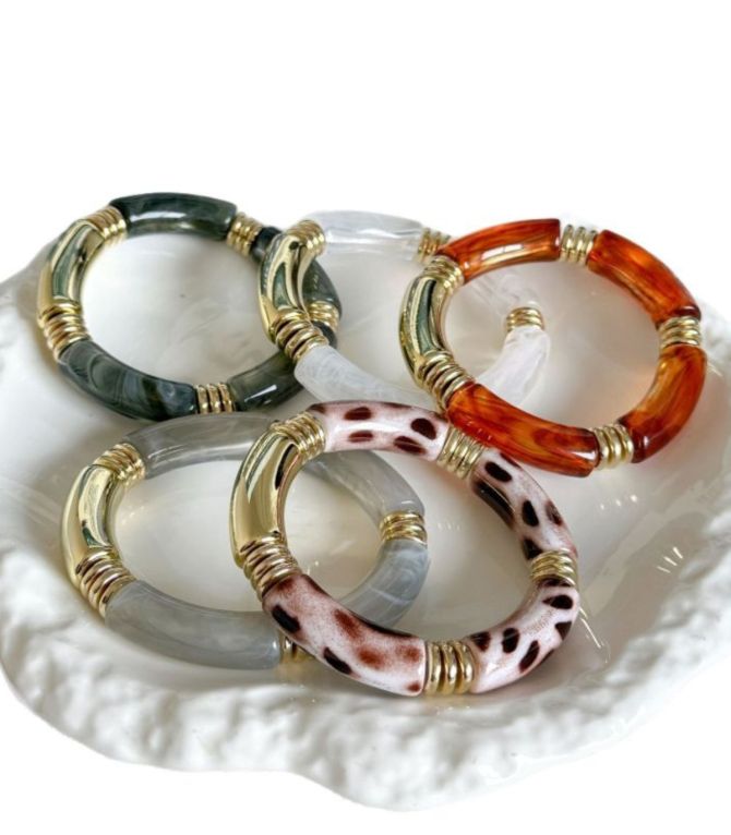 Brazalete crystal white