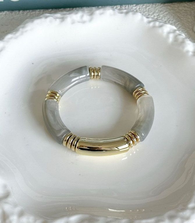 Brazalete transparent gray