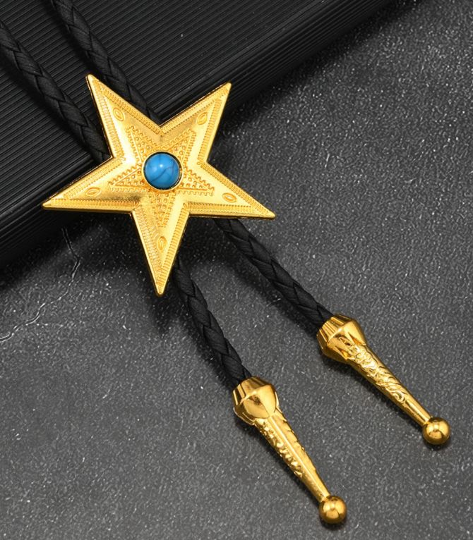 Collar pentagram turquoise