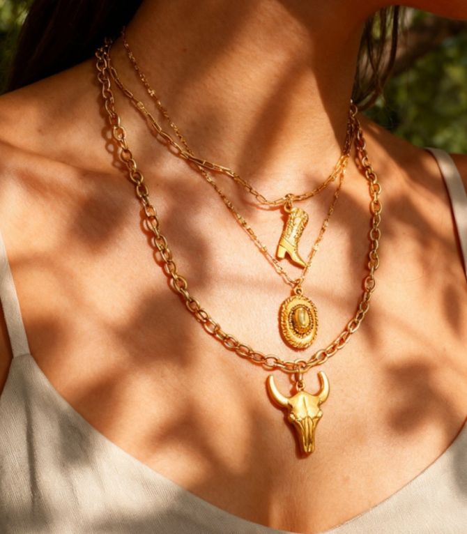 Collar cabeza de toro