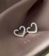 Aretes diamond heart