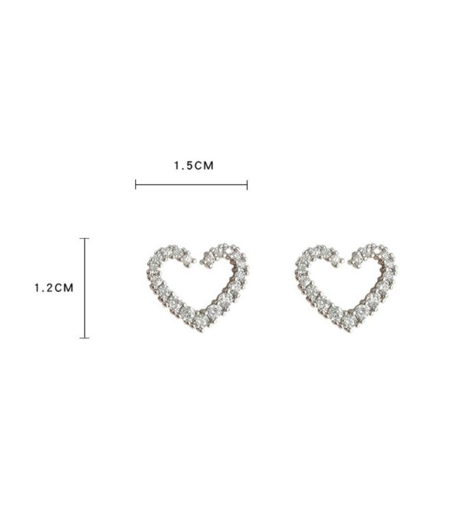 Aretes diamond heart