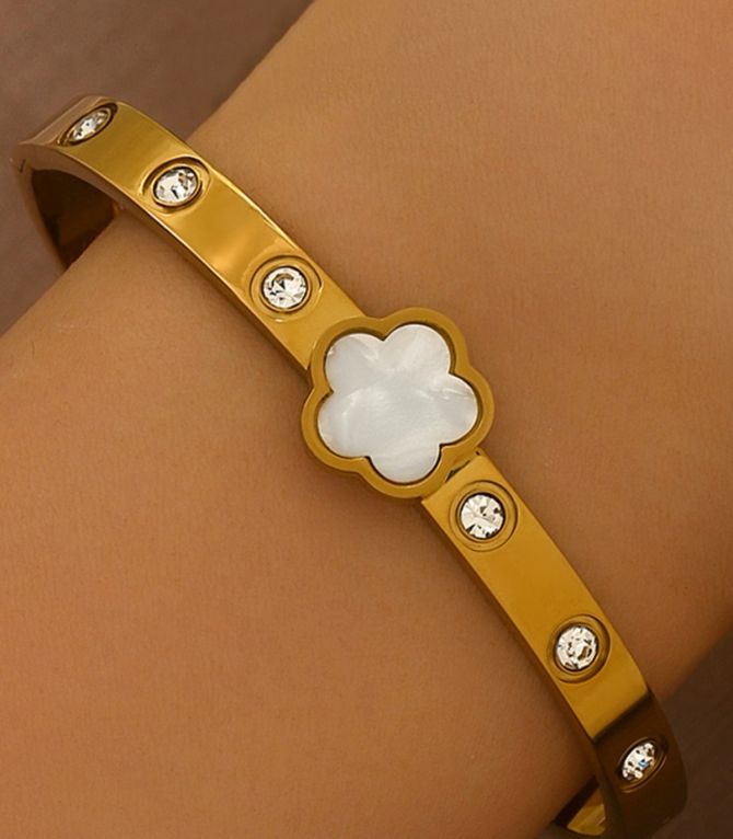 Brazalete diamond flor