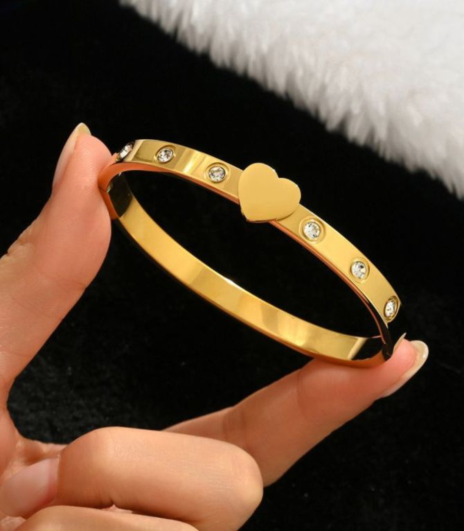 Brazalete diamond heart 2