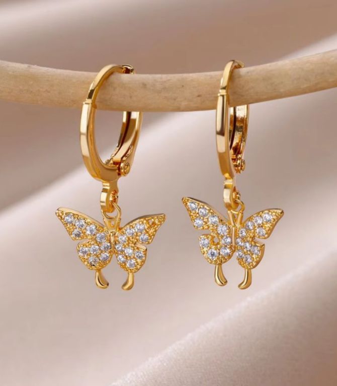 Aretes mariposas
