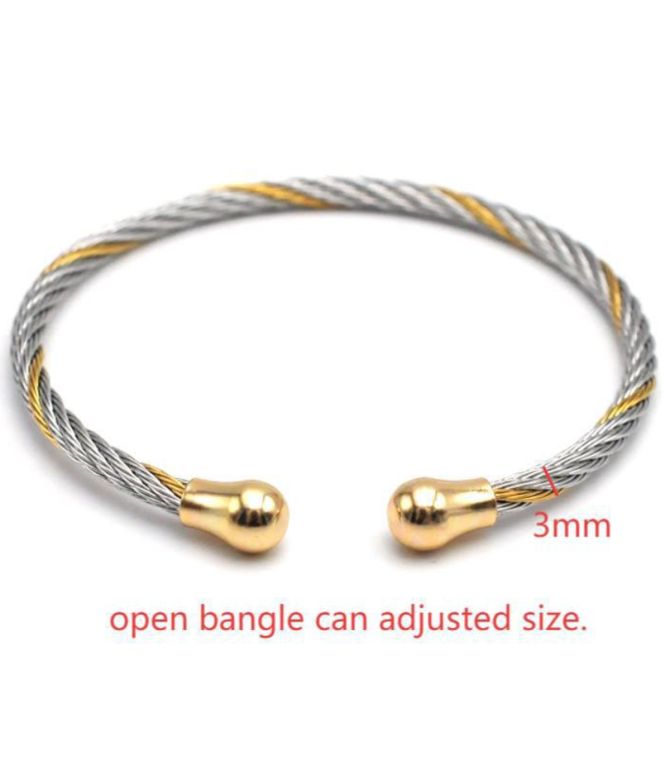 Brazalete bicolor twist