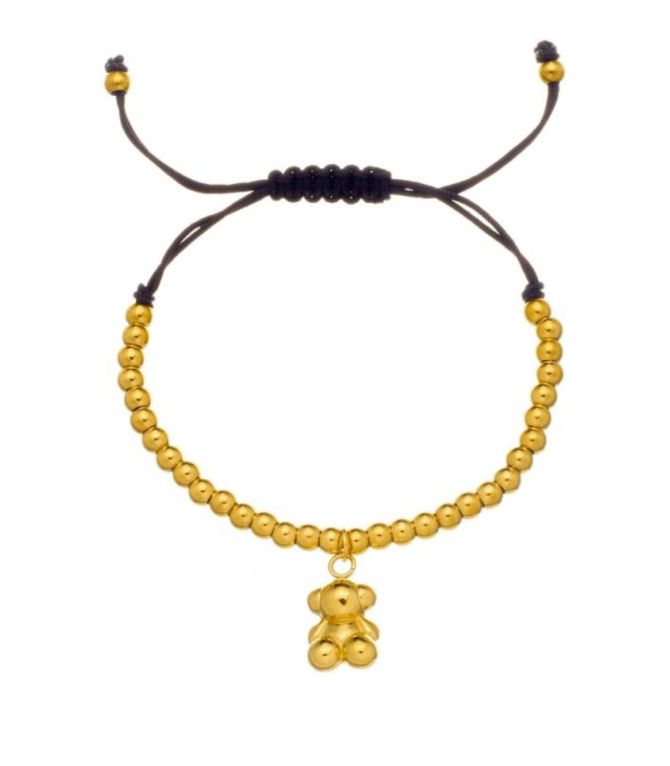 Brazalete gold beaded bead
