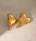 Aretes gold melted love