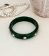 Brazalete green with diamonds