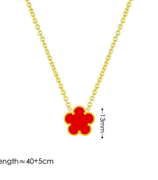 Collar red flower