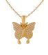 Collar zirconium butterfly