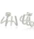 Aretes silver diamond claw