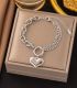 Brazalete silver big heart