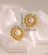 Aretes girasol perla