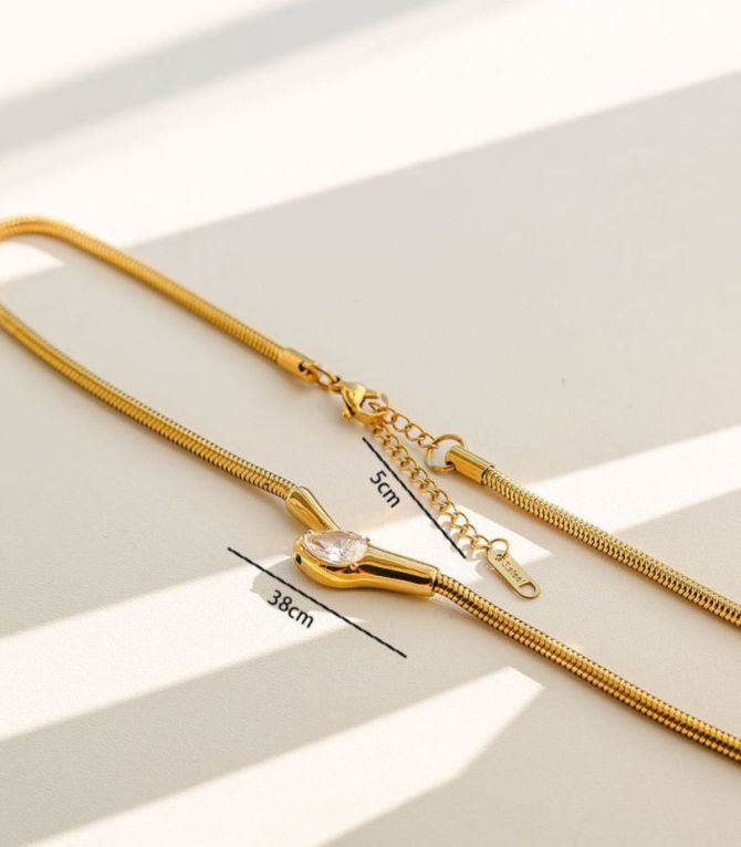 Collar snake zirconia