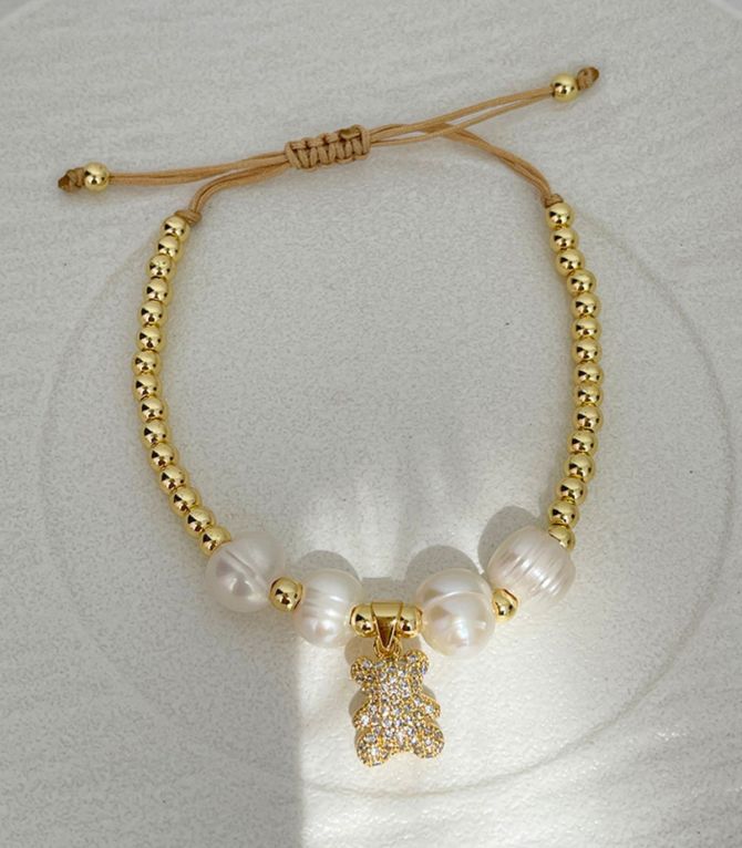 Brazalete perlas osito