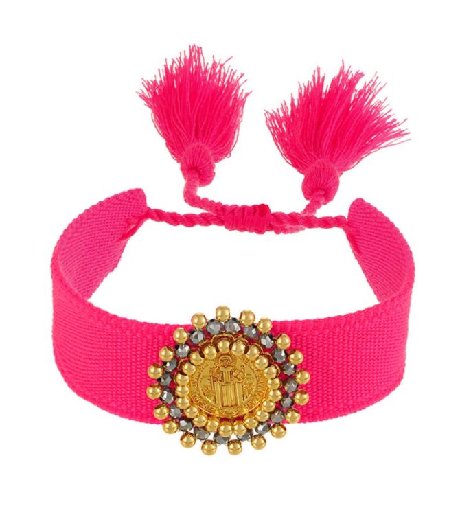 Brazalete San Benito rosa