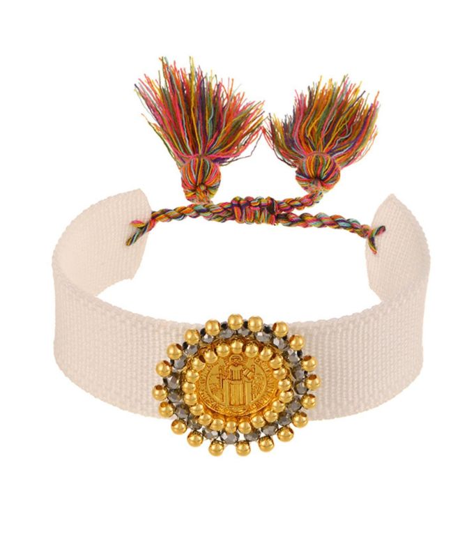 Brazalete San Benito blanco
