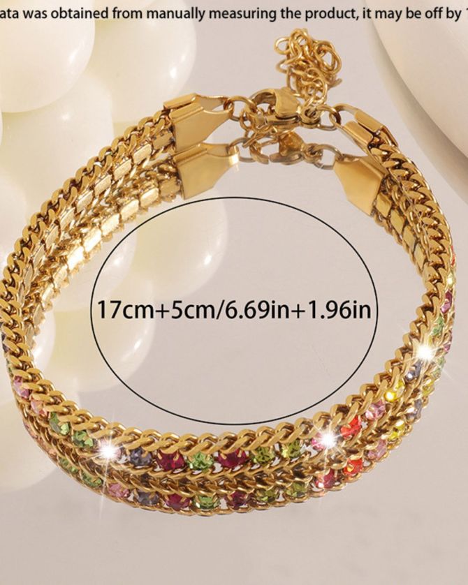 Brazalete diamonds multicolor