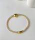 Brazaletes zircon heart gold