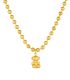 Collar stud oso dorado