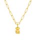Collar chain oso dorado