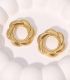 Aretes irregular dorado