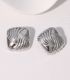 Aretes cuadrado plata