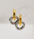 Aretes bicolor hoop