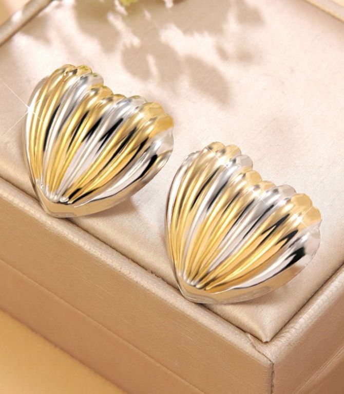 Aretes bicolor heart