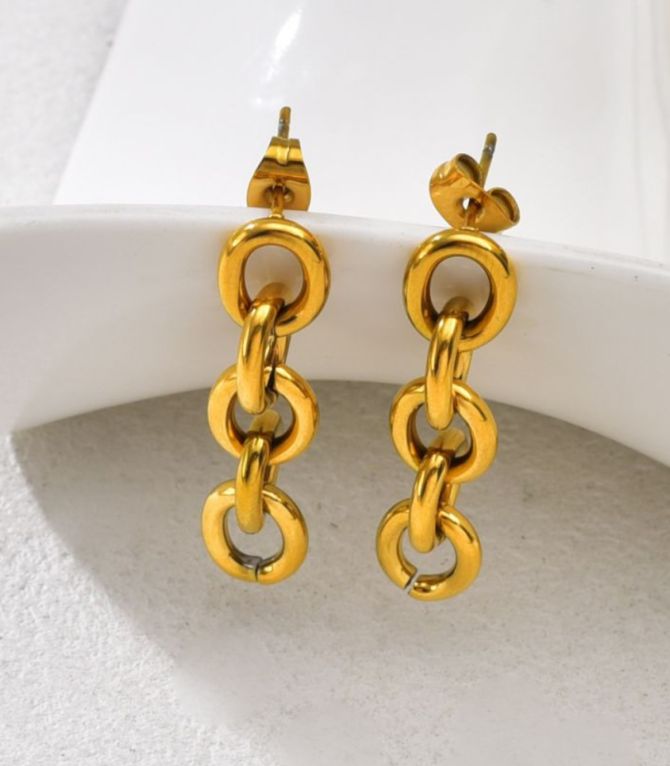 Aretes eslabones