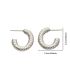 Aretes plata c shaped