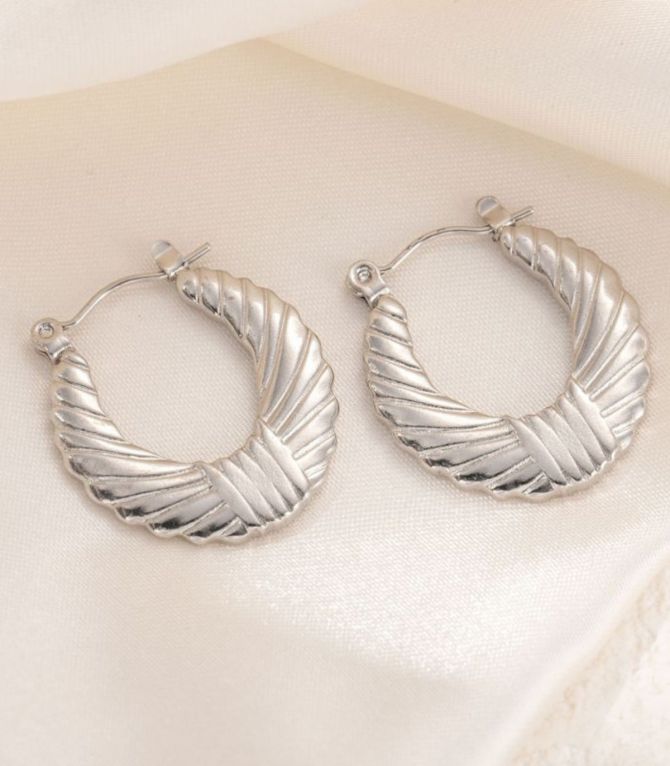 Aretes plata irregular 4