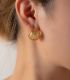 Aretes dorados c shaped
