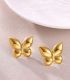 Aretes mariposa dorada