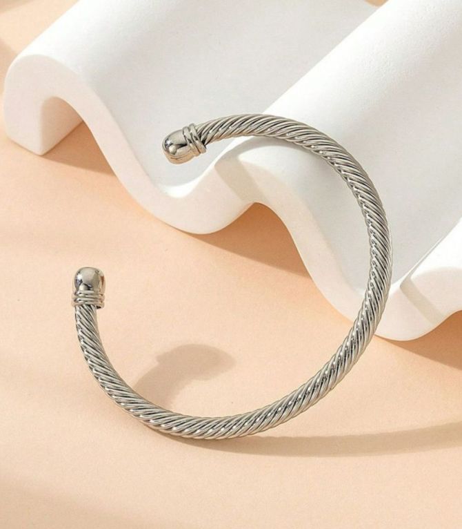 Brazalete twist plata