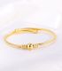 Brazalete open ball gold