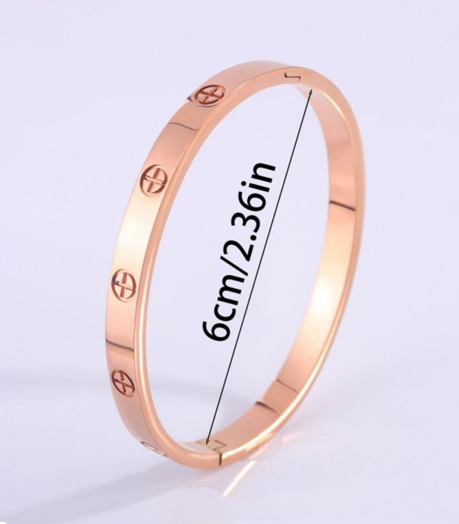 Brazalete love cross rose