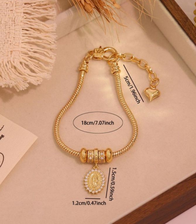 Brazalete Virgen óvalo