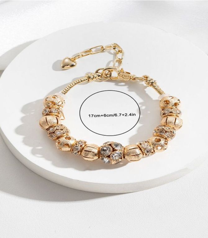 Brazalete charms gold