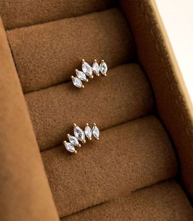 Aretes mini zirconias