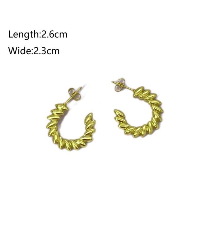 Aretes tipo C twist
