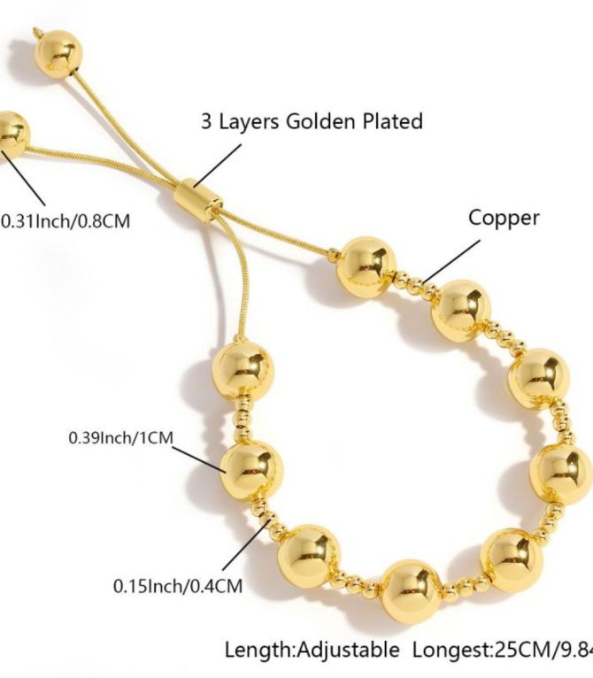 Brazalete orbit dorado