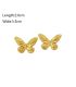 Aretes mariposas plane
