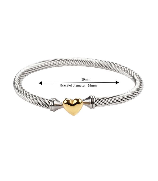 Brazalete corazón bicolor